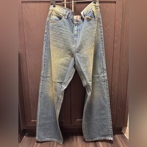 Men’s Baggy Skate Fit BDG Jeans Lime Green Wash